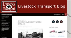Desktop Screenshot of livestocktransportblog.com