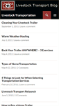 Mobile Screenshot of livestocktransportblog.com