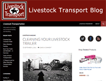 Tablet Screenshot of livestocktransportblog.com